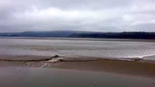 Arnside bore 1st April 2014 Morecambe Bay [upl. by Lennox]