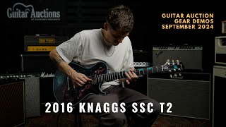 2016 Knaggs Guitars SSCT2 Galaxy guitar  September 2024 Gear Demo  Guitar Auctions at GH [upl. by Alikam841]