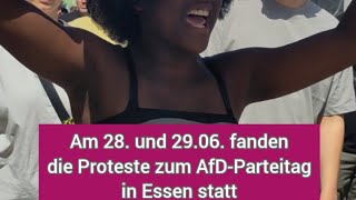 Rückblick Proteste zum AFDParteitag im Essen 2024 [upl. by Poppas733]