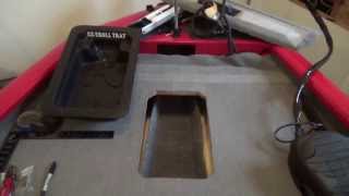 EZTroll Tray Installation  how to recess your trolling motor foot pedal [upl. by Rothenberg355]