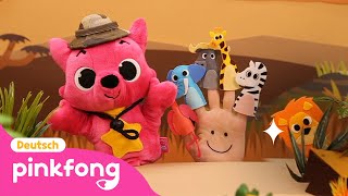 Savannen Fingerfamilie  Fingerfamilie  Baby Shark Deutsch  Pinkfong Baby Hai Kinderlieder [upl. by Niwroc]