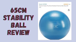 Gymnic Stability Ball Review by Pilates Physical Therapist [upl. by Ebbie]