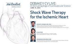 Shock Wave Therapy for the Ischemic Heart J Cooke MD L Lai PhD J Holfeld MD June 14 2021 [upl. by Eat122]