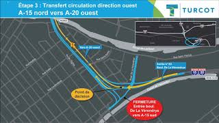 Secteur Turcot  Nouvelles configurations dès le 11 décembre 2017 [upl. by Aicelf]