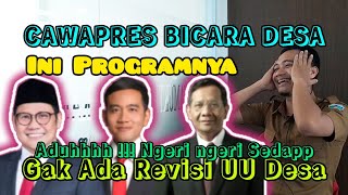 CAWAPRES Gus Imin Gibran Prof Mahfud Berbicara Program DESA [upl. by Aggi]