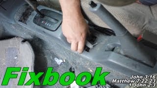 Shifter Console Removal quotHow toquot Honda Civic [upl. by Nonnelg15]