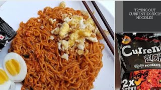 current 2x spicy noodles challenge 🥵first video🙏current 2x spicy noodles challenge [upl. by Ingrid]