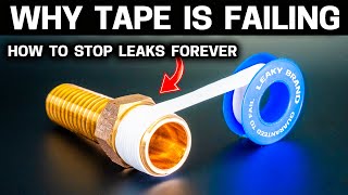 92 of Homeowners Use Teflon Pipe Tape Wrong  Heres Why it Leaks [upl. by Yecart]