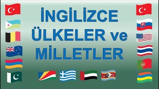 İngilizce Ülkeler ve Milletler Ülkelerin İsimleri Okunuşu [upl. by Cully]