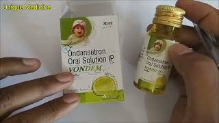 Vondem Syrup । बच्चों की उल्टी मितली रोकने वाली बेस्ट दवा । Unique Medicine [upl. by Seessel248]