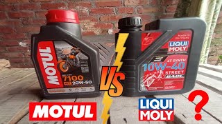 MOTUL VS LIQUIMOLY😍  Kon sa Engineoil Best h Apki bike k liye🤔 [upl. by Anahcra784]