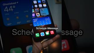 How to schedule messages in iMessage shorts [upl. by Kanor]