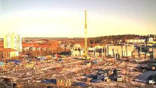 Byggfilm från bygget av Hageby Centrum i Norrköping time lapse [upl. by Navek812]