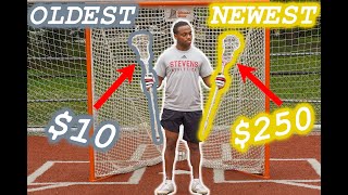 Oldest vs Newest Lacrosse Sticks [upl. by Encrata]