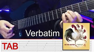 Mother Mother Verbatim Guitarra Cover Com Tablatura [upl. by Attolrahc494]