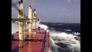 Rough Seas On a Handy Max bulker In south Pacific [upl. by Newman]