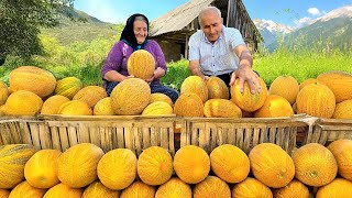 Harvesting Lots of Yellow Melons and Making Organic Jam Cake and Jelly [upl. by Carisa]