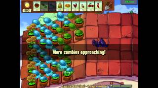 Plants vs Zombies  Survival Roof Hard [upl. by Nayllij321]