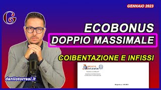 ECOBONUS 2023 e doppio massimale per coibentazione tetto e infissi  Risposta 143 del 2023 [upl. by Mcgruter]