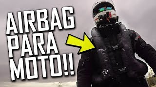 Chaleco AIRBAG para MOTO A Cámara Lenta [upl. by Assirhc]