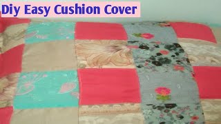 Make Very Easy Beautiful Cushion Cover Cutting And Stitching Diy Cushion Cover Custom Cover Making [upl. by Lammaj]