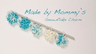 Easy Flower or Snowflake Charm Without the Rainbow Loom [upl. by Herrmann]