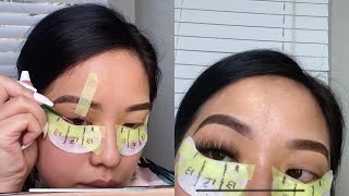 Veyelash Lash Extension at Home under 40  Step by Step with Tips amp Tape Method ♡ [upl. by Burgess]