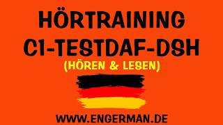 Hörtraining für C1TestDaFDSH  Hörverstehen für Oberstufe 4 [upl. by Auqined]