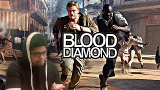 STRESSFUL first time watching Blood Diamond 2006 movie reactioncommentary [upl. by Barcot]