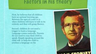 Chomskys Theory of Language Development [upl. by Barri108]