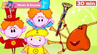 The Notekins  Learn Musical Instruments for Kids  Early Learning Videos with Music for Babies [upl. by Eltsirc630]