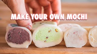 4 Ingredient Homemade Mochi Ice Cream [upl. by Johanan]