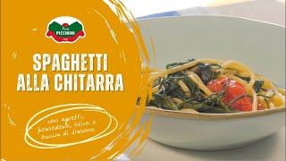 Spaghetti alla chitarra con agretti pomodorini al profumo di limone [upl. by Fitts]