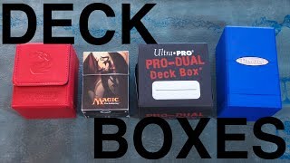 What Is The Best Deck Box For Magic The Gathering Compare amp Contrast Ultra PRO MTG [upl. by Sutit]