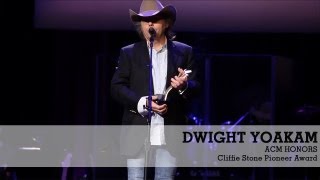 ACM Honors Dwight Yoakam Cliffie Stone Pioneer Award [upl. by Johan]