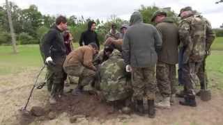 Exhumation of German soldiers in 2014 Kurland [upl. by Spoor]