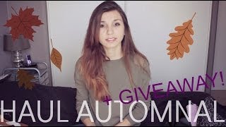 HAUL  Cest lautomne Giveaway fermé [upl. by Nerrot22]