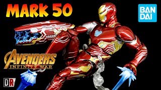 Bandai IRON MAN MARK 50 SH Figuarts Infinity War Review BR  DiegoHDM [upl. by Yran]