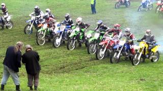 KDX 200 Riders Battle for the First Corner GNCC Rnd 1 [upl. by Ailed447]