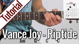 Vance Joy  Riptide  Gitarren Tutorial Deutsch [upl. by Odilia]