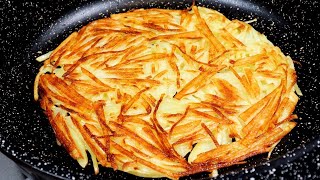 Only1 Ingredient Quick breakfast in 5 minutes Super easy and crispy potato recipe [upl. by Hpejsoj]