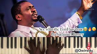 See what the Lord has done by Nathaniel Bassey Piano Tutorial ❤️‍🔥🎹🔥 nathanielbassey music [upl. by Dnomar99]