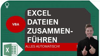 Mehrere Excel Dateien automatisch zusammenführen I Excelpedia [upl. by Ecnav]