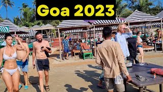 Mandrem Beach Goa 2023 Full Details  Full Body Massage Rs 900  Foreigner Beach in Goa [upl. by Samid836]