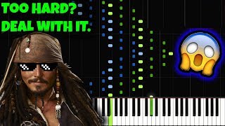 Pirates of the Caribbean INSANE Piano Tutorial Synthesia Jarrod Radnich [upl. by Mareah]