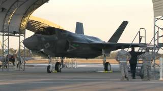 Marines Welcome the F35B to Eglin AFB [upl. by Zitvaa]