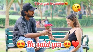 Meet my new boyfriend finally I proposed him❤️🧿Nikku vlogs [upl. by Tierell]