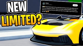 New SPEEDSTER LIMITED LEAKED In Car Dealership Tycoon [upl. by Calica966]