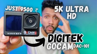 BestBudget ActionCamera Under 10000  Digitek GoCAM DAC101 5K 30FPS  Unboxing amp Review in Hindi [upl. by Skipper696]