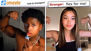 FUNNIEST OMEGLE TROLLING with a SQUEAKER VOICE CHANGER [upl. by Nivlad261]